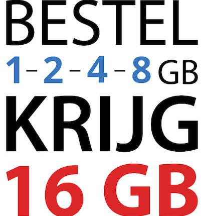 Actie USB sticks 450