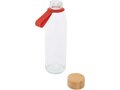Porto 500 ml glazen waterfles met siliconen handgreep en bamboe deksel 8