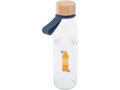 Porto 500 ml glazen waterfles met siliconen handgreep en bamboe deksel 11