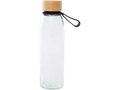 Porto 500 ml glazen waterfles met siliconen handgreep en bamboe deksel 22