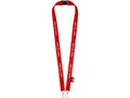 Gerecyclede PET lanyard met twee haken 7