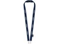 Gerecyclede PET lanyard met twee haken 12