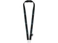 Gerecyclede PET lanyard met twee haken 22