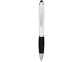 Nash stylus balpen met gekleurde houder en zwarte grip