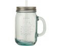 Juggo beker van gerecycled glas met rietje - 550 ml 2