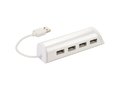 Aluminium 4 poorts USB hub en telefoonstandaard 8