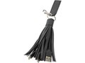 Tassel 3 in 1 stoffen oplaadkabel met sleutelhanger 2