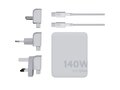 Xtorm XVC2140 GaN Ultra reislader van 140 W met USB-C PD kabel 240 W 8