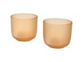 Male glazen bekers van 200 ml, set van 2