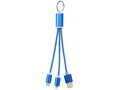 Metalen 3 in 1 oplaadkabel met sleutelring 13