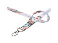 Lanyard met 2 zijden sublimatie voorzien van haak en veiligheidssluiting 12