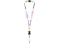 Lanyard met dubbelzijdige sublimatie voorzien van haak, buckle en veiligheidssluiting 18
