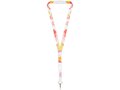 Lanyard met dubbelzijdige sublimatie voorzien van haak, buckle en veiligheidssluiting