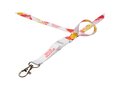 Lanyard met dubbelzijdige sublimatie voorzien van haak, buckle en veiligheidssluiting 12