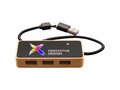 SCX.design H21 8-in-1 houten USB-hub met dubbele ingang en 6 poorten 3