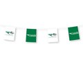 Vlaggenlijnen 5 meter met 12 rechthoekige vlaggen - papier 13