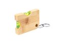 Bamboe sleutelhanger met flesopener en waterpas 3