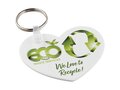 Tait hartvormige gerecyclede sleutelhanger
