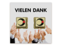 Wenskaart met 2 chocolade logoblokjes