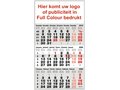 3-maandkalender bedrukt met publiciteit in Full Colour