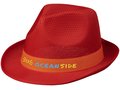 Rode Trilby hoed met gekleurd lint naar keuze 11