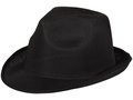 Zwarte Trilby hoed met gekleurd lint naar keuze 3
