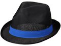 Zwarte Trilby hoed met gekleurd lint naar keuze 8