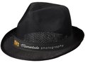 Zwarte Trilby hoed met gekleurd lint naar keuze 10