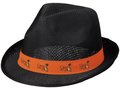 Zwarte Trilby hoed met gekleurd lint naar keuze 1