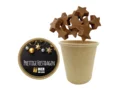 Bio Snoepbeker met Melkchocolade Sterretjes – 200 gram, inclusief dekselsticker