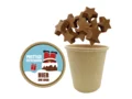 Bio Snoepbeker met Melkchocolade Sterretjes – 200 gram, inclusief dekselsticker 1