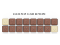 Chocoladetekst in gepersonaliseerde enveloppe - 16 letters 1