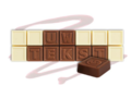 Chocotelegram 14 chocolade letters - eigen tekst