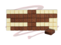 Chocotelegram 60 chocolade letters - eigen tekst 1