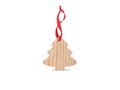 Kerstboomvormige houten hanger 1