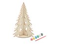 Houten kerstboom met 6 waterverf kleuren