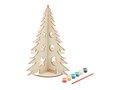 Houten kerstboom met 6 waterverf kleuren 5