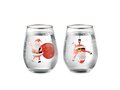 Set van 2 kerstglazen - 330 ml 3