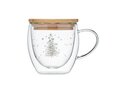 Borosilicaat mok met kerstboom design - 220 ml 2