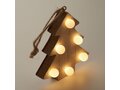 Houten kerstboom met lichtjes 3