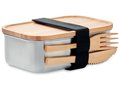 Duurzame lunchbox met bamboe deksel 3