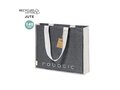 Eco tas in gerecycled katoen en jute