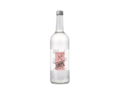 Glazen fles met 750 ml bronwater
