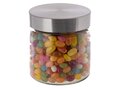 Glazen pot 0,9 liter gevuld met Jelly Beans 1