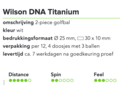 Golfbal Wilson DNA Titanium 1