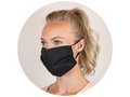 Herbruikbaar mondmasker uit katoen met ruimte voor filter