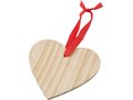 Houten kerstornament Hart