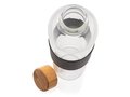 IMPACT borosilicaat glazen fles met bamboe deksel - 750 ml 2