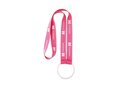 Custom-Made Polyester lanyard met dubbele clip en zeefdruk – volledig eigen design 2