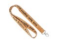 Custom-Made Lanyard van kurk met zeefdruk – volledig eigen design